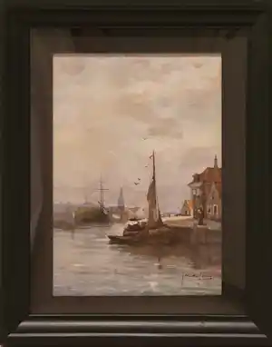Jan de Jong - Uitkijk op de oude haven verkauft für € 220!