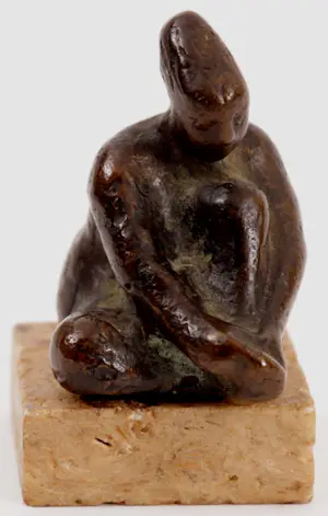 AcheterTheo van de Vathorst - Bronzen sculptuur: Zittend naakt? Enchérissez de 275!