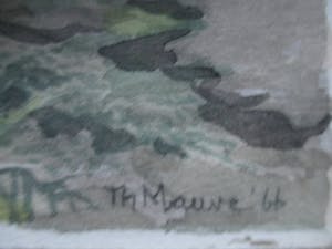 Thijs Mauve - Aquarel "Wydecombe in the Moors" kopen? Bied vanaf 40!