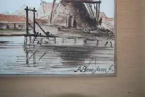 Cornelis Ploos van Amstel - Molen aan het water - aquatint kopen? Bied vanaf 150!