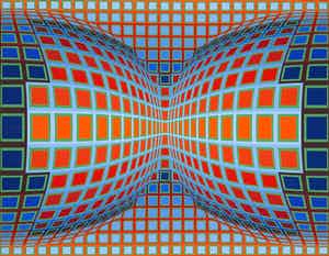 Victor Vasarely - Papillon, zeefdruk (groot) verkocht voor € 750!