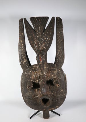 Bobo - Hout, Dansmasker kopen? Bied vanaf 1!