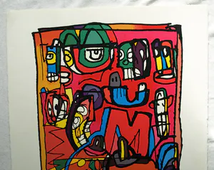 George Heidweiller - Zeefdruk op geschept papier , Twisted Reminder – 1996 - 'Pop-Art' kopen? Bied vanaf 40!