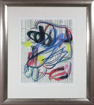 JAS - Zeefdruk, Beursgoeroe - Ingelijst kopen? Bied vanaf 50!