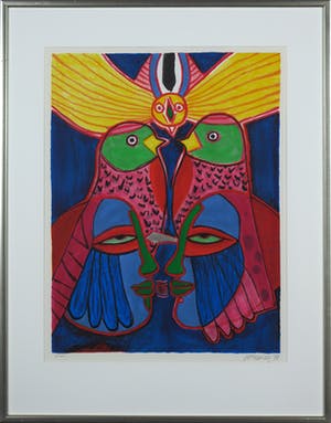 Corneille - Zeefdruk, Splendeur des tropiques - Ingelijst kopen? Bied vanaf 250!