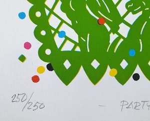 Leslie Gabrielse - Zeefdruk 'Party' kopen? Bied vanaf 35!