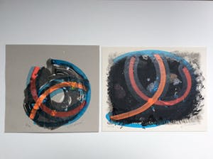 Jack Vissers - U 10 en U 176 - acryl op karton kopen? Bied vanaf 10!