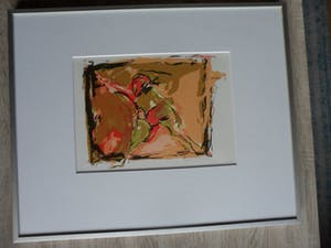 Yvonne van Eyden - Leunend Figuur - gesigneerde zeefdruk - 1987 kopen? Bied vanaf 20!