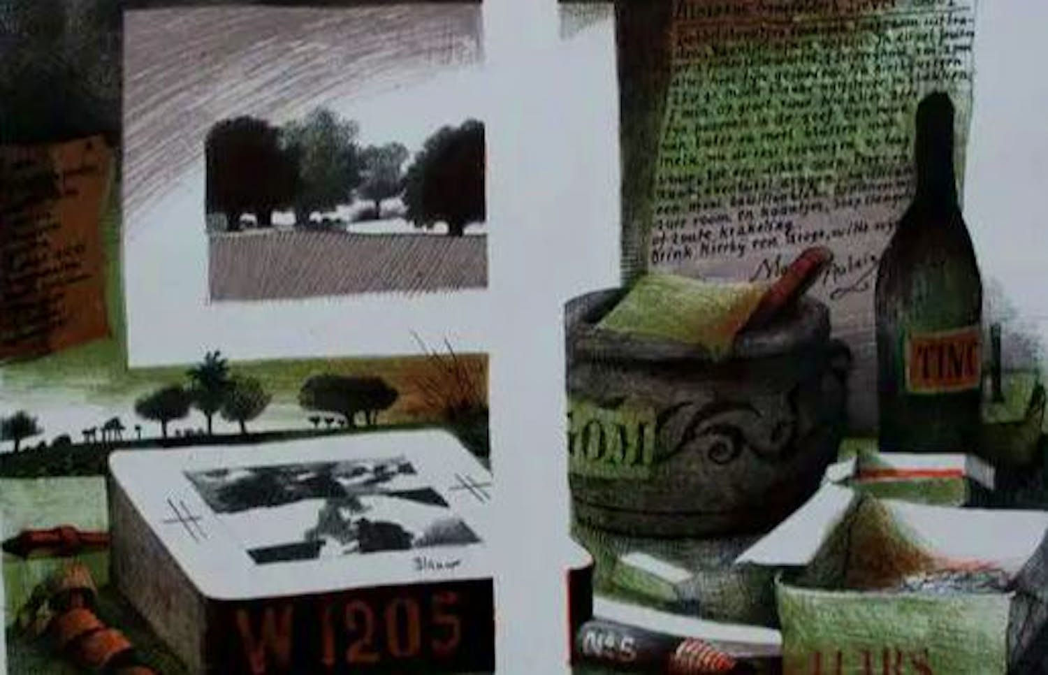 Nicolaas Wijnberg - Litho: Lof van het buiten tekenen - 1980 kopen? Bied vanaf 55!