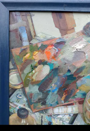 Niet of onleesbaar gesigneerd - Stilleven atelier kunstenaar kopen? Bied vanaf 1!