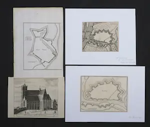 Joan Blaeu - Merian, Gucciardini, Meurs e.a., Lot van 13 oude gravures Provincie Zeeland kopen? Bied vanaf 1!