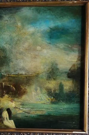 Harry Balm - Naakt in surrealistisch landschap kopen? Bied vanaf 120!