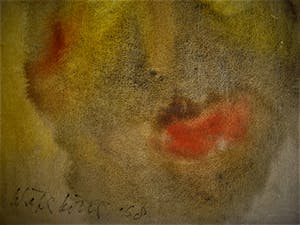 Gerard Schaperkotter - Intrigerend jaren 60 Abstract pointillistisch Aquarel - gesigneerd kopen? Bied vanaf 10!