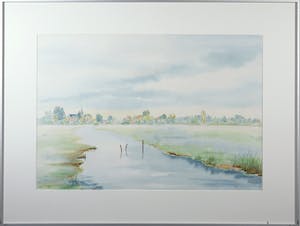 Hannie Dekker - Aquarel, Jisperpad - Ingelijst (Groot) kopen? Bied vanaf 35!