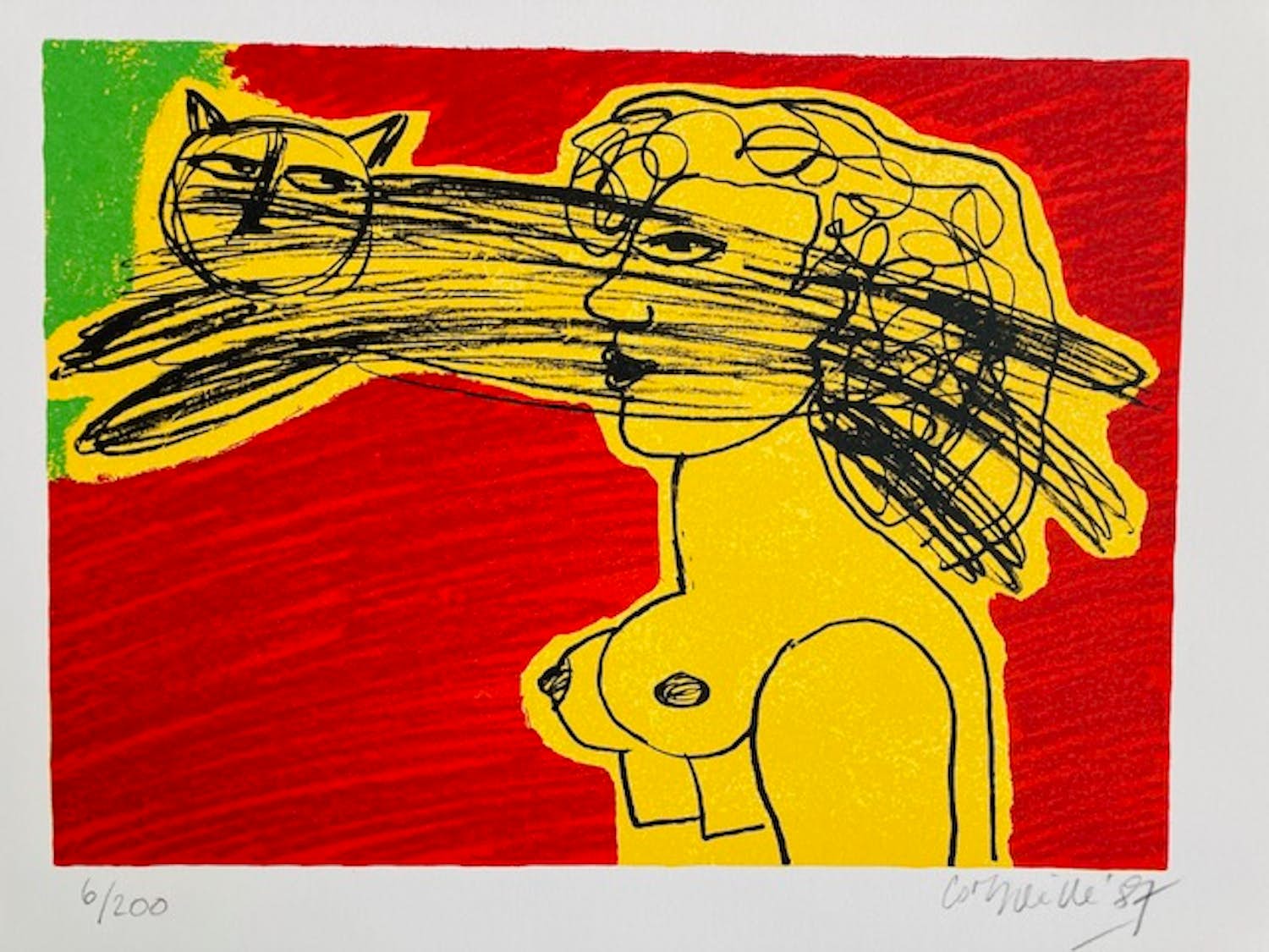 Corneille - Vrouw met kat verkocht voor € 145!