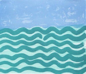 Klaas Gubbels - litho: Water - 2007 (prachtige houten lijst) kopen? Bied vanaf 225!