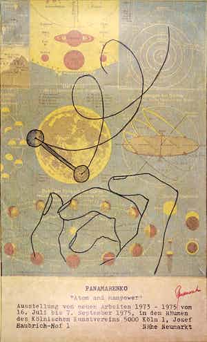 Panamarenko - Handgesigneerde grote vouwfolder, Atom and Manpower verkocht voor € 1!