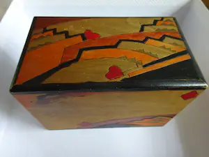 Cris Agterberg - Gebrandschilderd kaarten kistje ( batik) kopen? Bied vanaf 95!