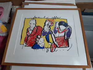 Herman Brood - Kleurenzeefdruk FAMILY AFFAIR Hand gesigneerd kopen? Bied vanaf 275!