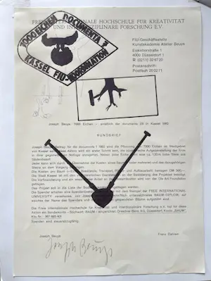 AcheterJoseph Beuys - 7000 Eichen Documenta 7 Kassel? Enchérissez de 1000!