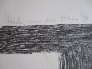 Henk van der Haar - litho "gordijn" voor De Luis kopen? Bied vanaf 40!