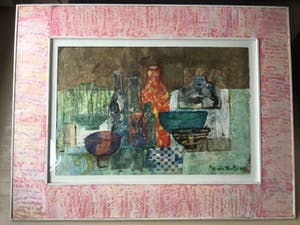 Marijke Stultiens - Stilleven (papier en verf) kopen? Bied vanaf 75!