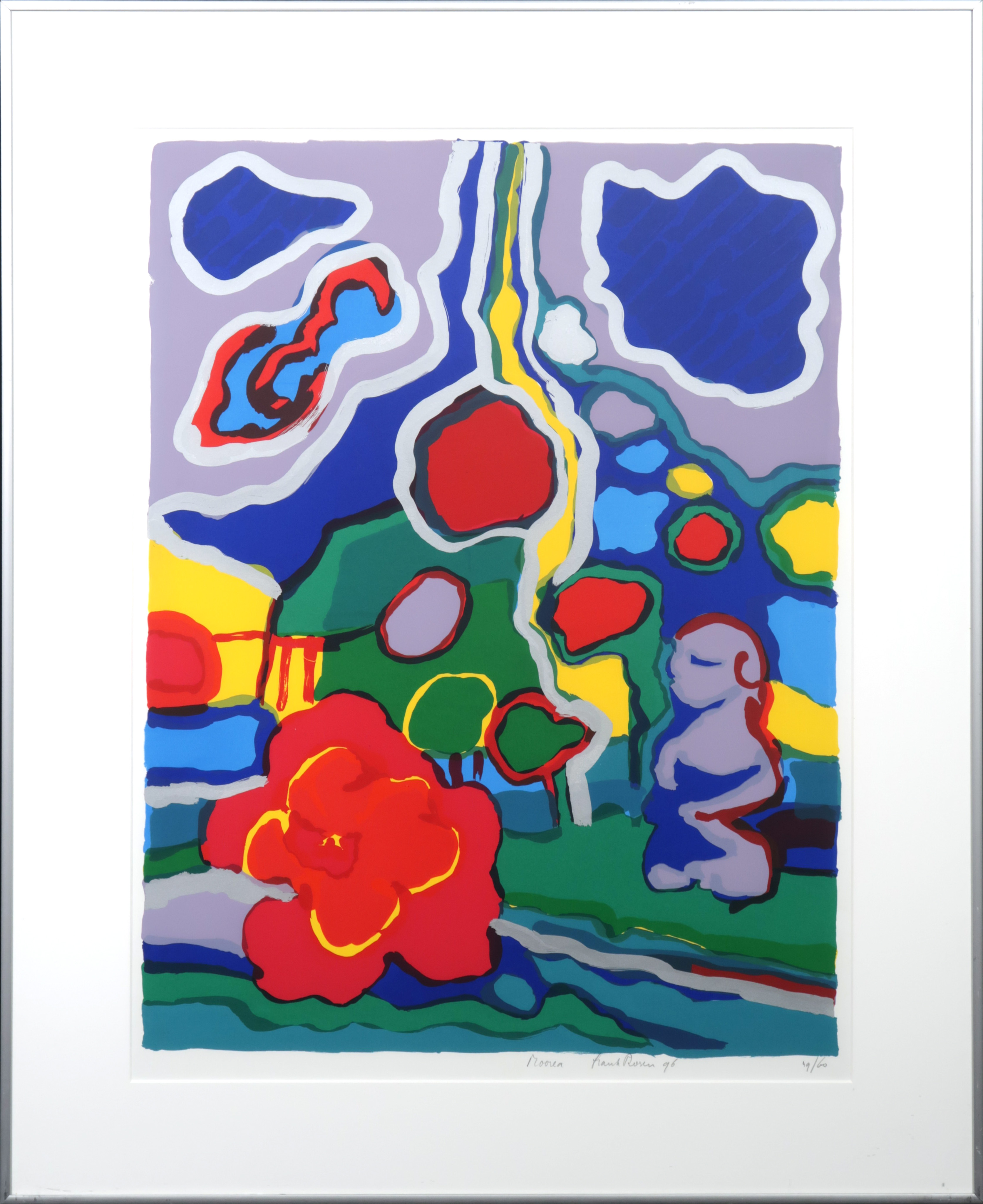 Frank Rosen - Zeefdruk, Moorea - Ingelijst kopen? Bied vanaf 35!