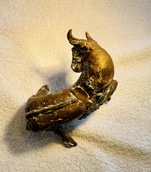 Jos Dirix - Bronzen buffel kopen? Bied vanaf 350!