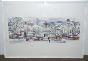 Niet of onleesbaar gesigneerd - Zandhoek Amsterdam 1996 - (architecten)tekening met aquarel kopen? Bied vanaf 10!