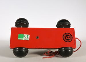 Keith Haring - Beschilderd houten Baby met trekkoord en wieltjes - Uitgevoerd door Vilac kopen? Bied vanaf 1!