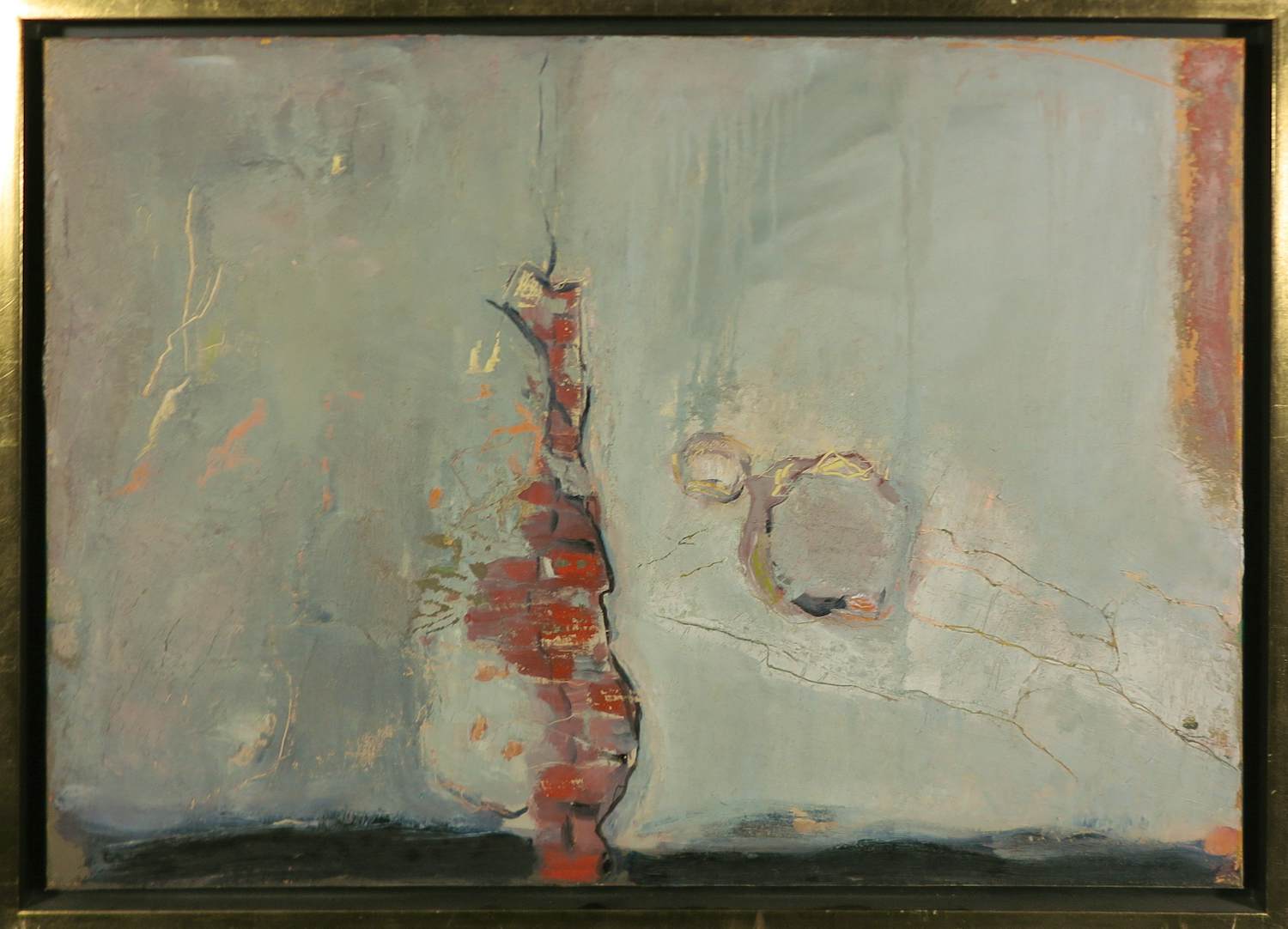 Gerard Schaperkotter - Olieverf op doek, Le mur la crevasse - Ingelijst kopen? Bied vanaf 150!