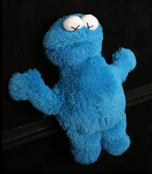 KAWS - Sesame Street, Plush Toy Cookie. Limited edition 2018. kopen? Bied vanaf 50!