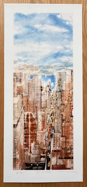 Gottfried Salzmann - Gesigneerde giclée - "NY Perspective I" - EA kopen? Bied vanaf 125!