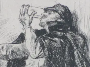 AcheterPieter de Josselin de Jong - De Drinker - Ets? Enchérissez de 38!