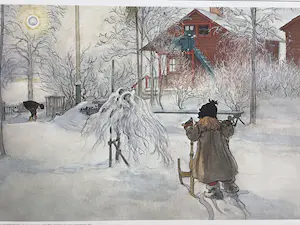 Carl Larsson - Bijzondere verzamelmap met 11 drukken van aquarellen kopen? Bied vanaf 25!