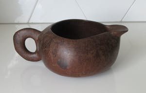 Niet of onleesbaar gesigneerd - Antieke Chinese houten pot en beker uit de 19e eeuw kopen? Bied vanaf 10!