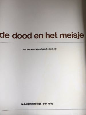 Aad de Haas - De dood en het meisje kopen? Bied vanaf 700!