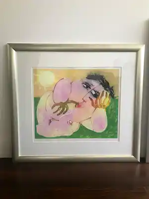 Juan Garcia Ripolles - Mujer con Mariposa vendu pour 90€ !