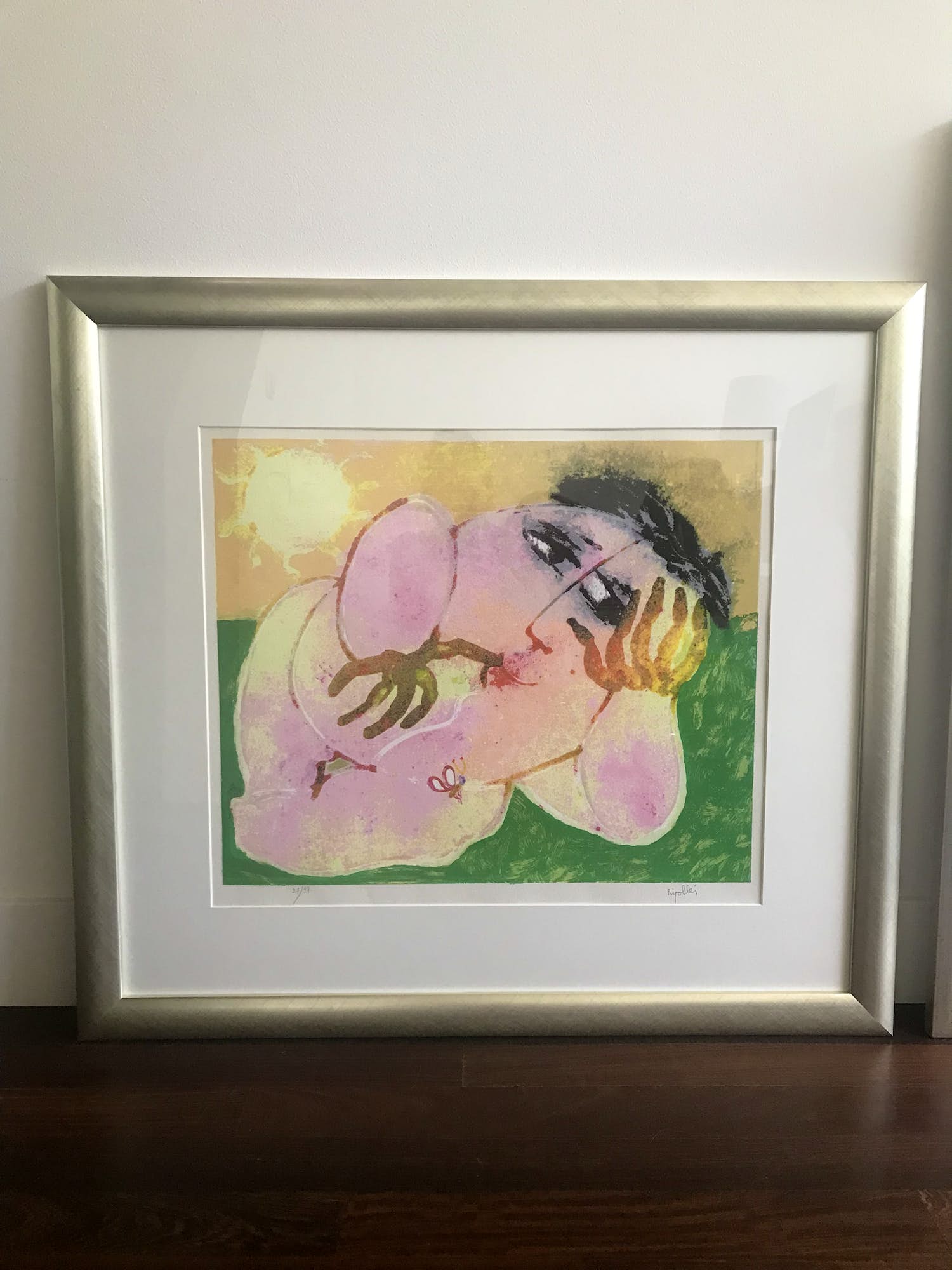 Juan Garcia Ripolles - Mujer con Mariposa verkocht voor € 80!