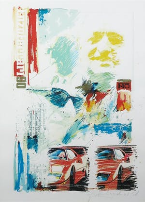 Frank Gude - Litho, EnzoFerrari90 - Ingelijst kopen? Bied vanaf 1!