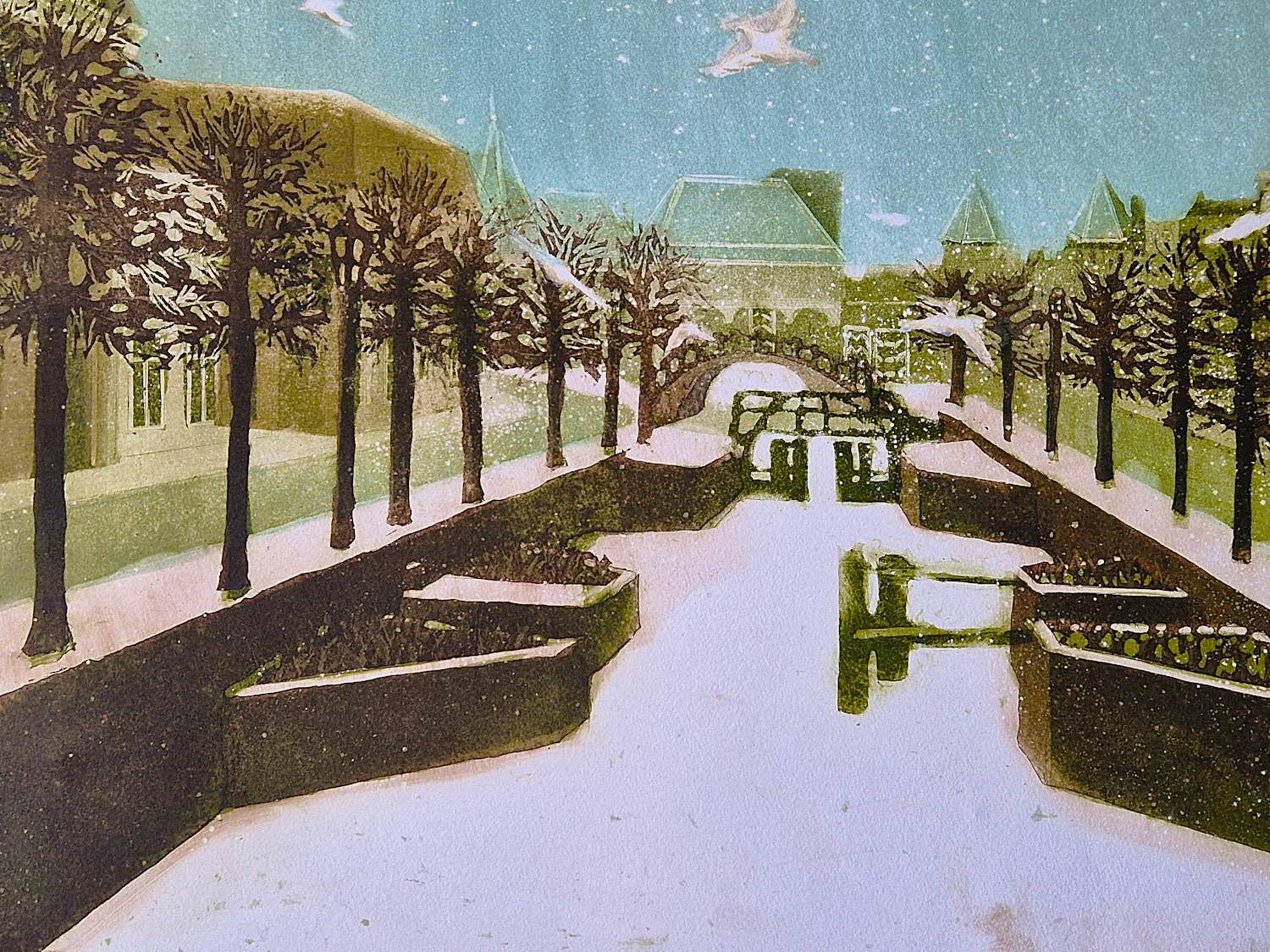 Laetitia de Haas - Grote Epreuve d'Artiste ets "winter in Amersfoort"- in zeer goede staat kopen? Bied vanaf 39!