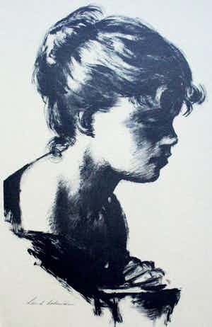 Sierk Schroder - Litho: Portret verkocht voor € 50!