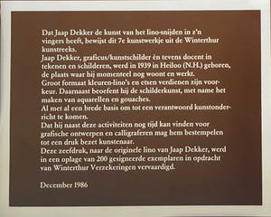 Jaap Dekker - zeefdruk 13 van 200 kopen? Bied vanaf 35!