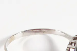 Amethist collier met 14 kt. witgouden ring bezet met diamant en amethist kopen? Bied vanaf 300!