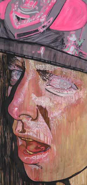 Annemiek Vera - Gemengde techniek op papier, I Witness (Groot) verkocht voor € 1!