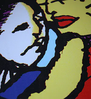 Herman Brood - " Love You " - ingelijste zeefdruk op canvas spieraam & parfumflesje kopen? Bied vanaf 125!