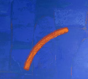 Ahmad Baldin - Olieverf op doek, Notturno Verticale - Ingelijst (Zeer groot) kopen? Bied vanaf 350!