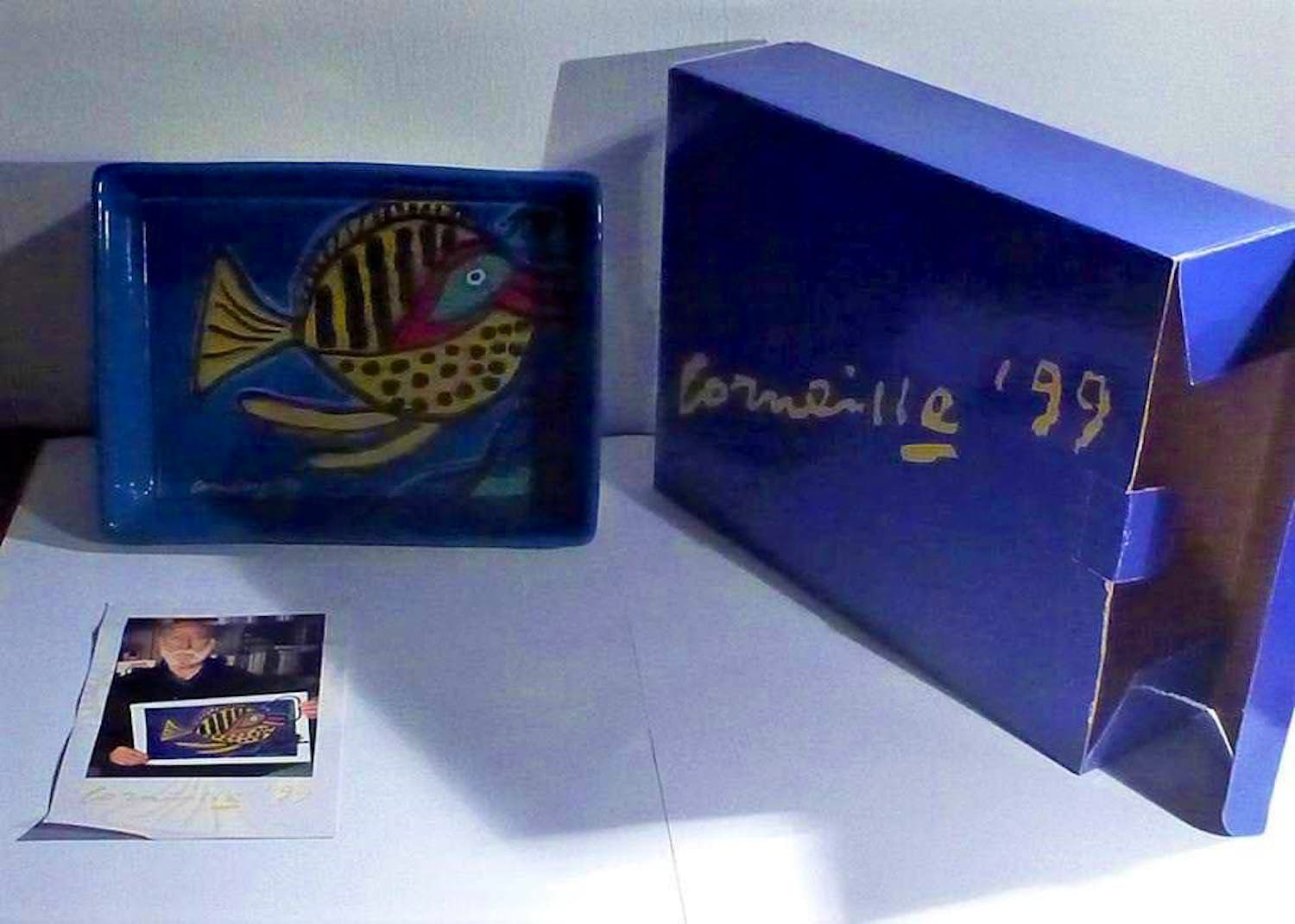 Corneille - Schaal, keramiek, gesigneerd verkocht voor € 50!