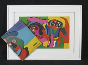 Karel Appel - Gesigneerde litho uit de uitgave Ariel 19 / Superpositions - Ingelijst kopen? Bied vanaf 1!