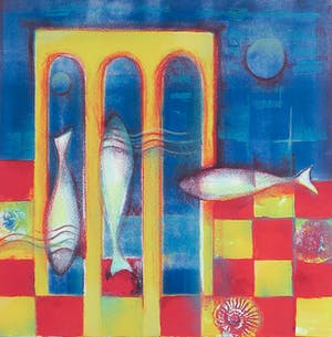 Marianne Aulman - Litho, Sirenen V - Ingelijst kopen? Bied vanaf 1!